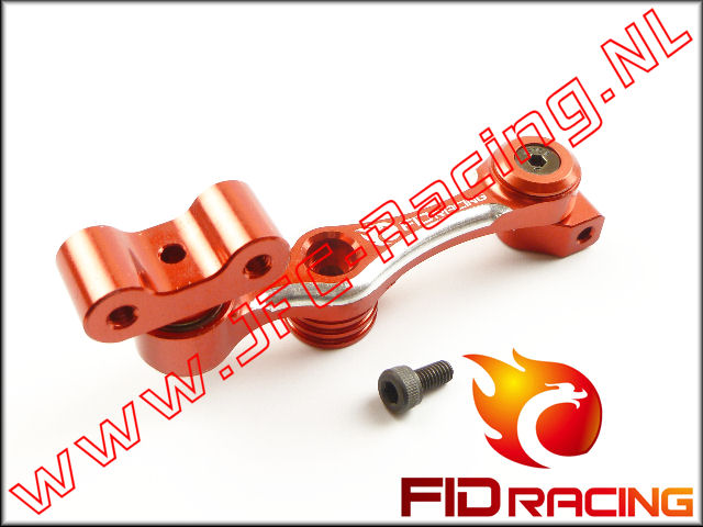 FID 0053RED, FID Racing Servo Hevel Gelagerd (15T)(LOSI 5ive / Mini)(Aluminium)(<FONT COLOR=ff0000>Red</FONT>) 1st.